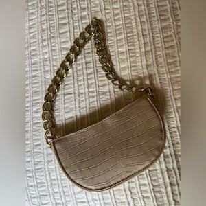 Zara nude shoulder bag